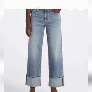 Daze Cuffed Wide Leg Jeans